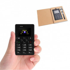 Mini Telefon Mobil M5 Card Phone Ultraslim cu Bluetooth foto