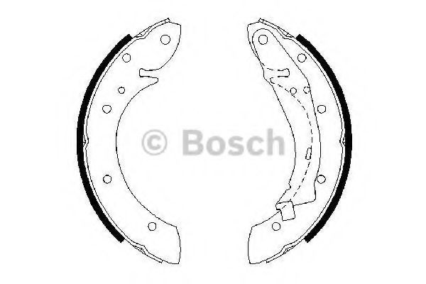 Set saboti frana CITROEN XSARA PICASSO (N68) (1999 - 2016) BOSCH 0 986 487 552