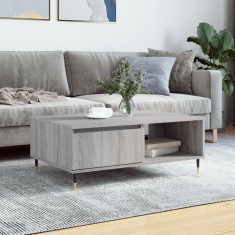 vidaXL Masă de cafea, gri sonoma, 90x60x35 cm, lemn compozit 827058