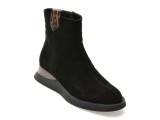 Ghete EPICA negre, DX01351, din piele intoarsa