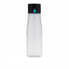 Sticla de apa 600 ml, capac care monitorizeaza consumul de apa, XD by AleXer, AA, tritan, pp, transparent, breloc inclus foto