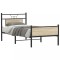 vidaXL Cadru pat fără saltea, stejar sonoma 75x190 cm lemn prelucrat 4106970