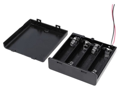 Suport 4x AAA R3 cu cabluri 150mm COMF SBH-441AS foto