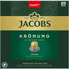 Capsule cafea Jacobs Kronung Crema compatibile Nesspresso,20 capsule,104 g