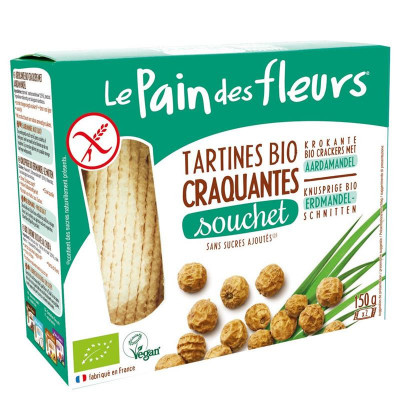 Tartine Crocante Bio Fara Gluten cu Alune Tigrate Le Pain Des Fleurs 150gr foto