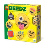 Set creativ Beedz - Margele de calcat Emoticoane, SES Creative