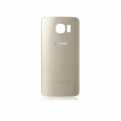 Capac baterie Samsung G920 Galaxy S6 Gold Orig Swap.B foto