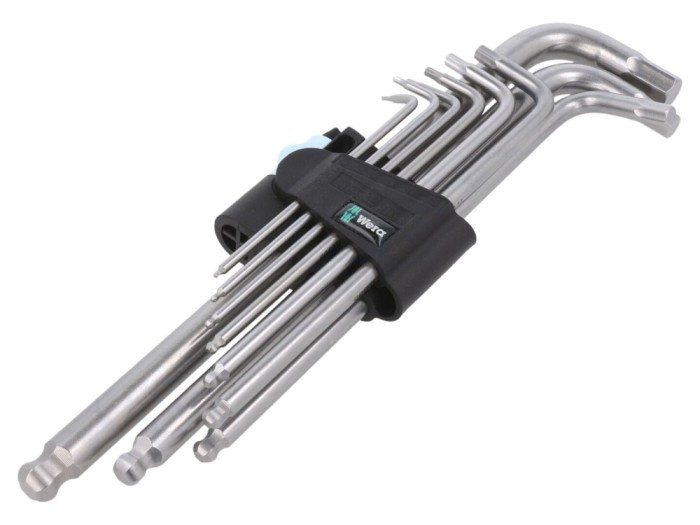Set chei imbus Hex-Plus sferic 9 bucăți