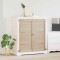 vidaXL Ușă de Dulap cu ușă 2 pcs natural 140.5 x 2.1 x 49.5 cm 42019257