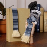 Semn de carte - Book Scarf - Grey and Cream | If (That Company Called), If (That Company Called)