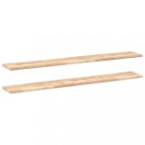 Cumpara ieftin Rafturi suspendate 2 buc. 160x20x2cm lemn masiv acacia netratat