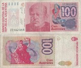 1985 ( 25 XI ) , 100 australes ( P-327a ) - Argentina