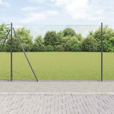 Gard Hexagonal Gri 1.6 x 25 m Oțel foto