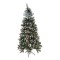 Brad Artificial de Craciun, Flippy, Sectionat pentru Perete/ Colt, 1.80 m inaltime, Verde, Decorat, Diametru Inferior 95 cm, Interior/ Exterior