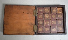&quot;Fifteen&quot; (sau &quot;15&quot;) vechi joc puzzle cu numere cca 1900