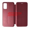 Husa Flip Xiaomi Redmi Note 10 5G, Protectie Integrala, Piele Ecologica, Tip Carte, Wine