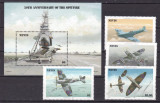 Nevis 1986 avioane de lupta MI 360-363 + bl.8 MNH