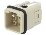 Conector HDC cu Inserturi de Contact Tată 7+7 PE Crimpat
