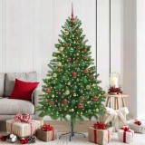vidaXL Brad de Crăciun cu 300 LED cu suport Verde 180 cm PE 3396339