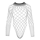Neglijeuri - NO XQSE Body din Plasa cu Ochiuri Mari Marime Small-Large Design cu Picioare Foarte Lungi
