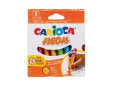 Set 8 creioane cerate Carioca Jumbo neon,8 culori set