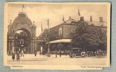AD 549 C. P. VECHE - KOBENHAVN -TIVOLI HOVEDINDGANG -DANEMARCA- MASINA DE EPOCA foto