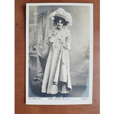 Fotografie tip carte postala, Miss Gertie Millar, 1907