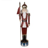 Cumpara ieftin Figurina Mos Craciun metal multicolor 67x41x203 cm