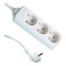 Prelungitor cu 3 prize, 1.5mx1.5mm, fara intrerupator, Makalon, 700750