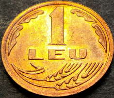 Moneda 1 LEU - ROMANIA, anul 1992 * cod 1116 A = UNC foto
