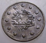 J.016 TURCIA ABDUL HAMID II 2 KURUSH KURUS 1293/16/1890 ARGINT