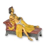 Cleopatra pe canapea-statueta vieneza din bronz LZ-21