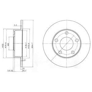 Disc frana AUDI A4 (8D2, B5) (1994 - 2001) KRIEGER 0950004025 foto