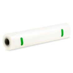 Folie pentru aparat de vidat alimente, tip rola, Zass ZVSR 02, 28 x 500 cm, grosime 0.18 mm, rezistenta la caldura si frig, fara