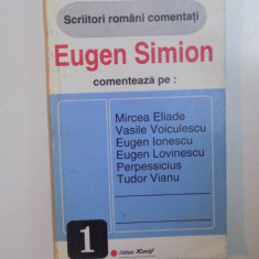 SCRIITORI ROMANI COMENTATI de EUGEN SIMION , 1993