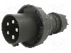 Conector alimentare AC, IEC 60309, IP67, 0,125kA, 400V AC, 5 pini, PCE - 045-6.U