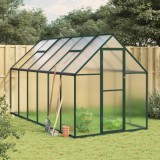 Sera Gradina Gossi, Cadru Aluminiu, 334x169x195 cm, Verde, Policarbonat, Protectie UV, Aerisire Optima, Ideal Legume Fructe