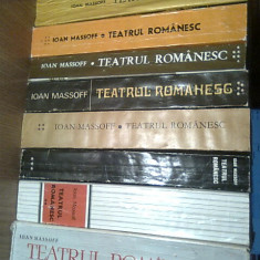 Ioan Massoff - Teatrul romanesc - Privire istorica, vol. I-VIII (8 vol. complet)