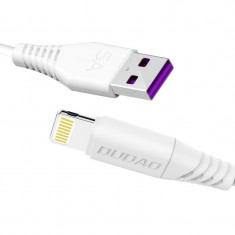 Dudao Cablu USB / Lightning 5A 2m alb (L2L 2m alb)