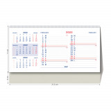 Calendar de Birou Triptic Ego, 13 File, 213x110 mm, Calendar Birou, Calendar de Masa, Calendar pentru Birou, Calendar Office, Calendar Ego Birou, Cale