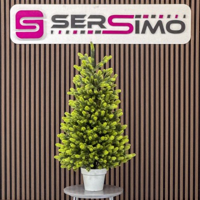 Brad artificial Christmas Deluxe by Sersimo, Viena Elite Spring in ghiveci, 3D, 110 cm Household NewTrend foto