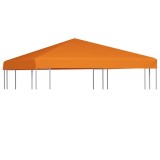 vidaXL Acoperiș de pavilion, 310 g/m&sup2;, portocaliu, 3 x 3 m
