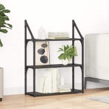 VidaXL Raft de perete Stejar Negru 60 x 21 x 78,5 cm Lemn compozit 882792