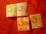 Serie mica Guiana Britanica Rege George V , fregata Sandbach 1913-1921 , 4val.st