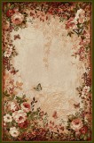 Covor Model Lotos 15003-130, Marime 80 x 150 cm, Bej, Verde, Inaltime Fir 8 mm, Antialergic, Polipropilena, Living, Dormitor, Sufragerie, Birou