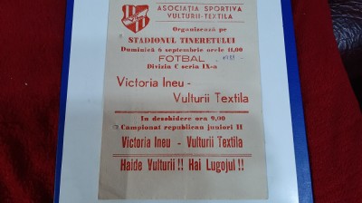 program Vulturii T. Lugoj - Victoria Ineu foto