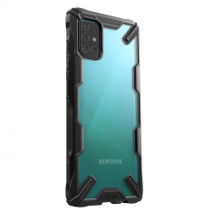 Husa Antisoc Ringke Fusion X pentru Samsung Galaxy A51, Negru foto