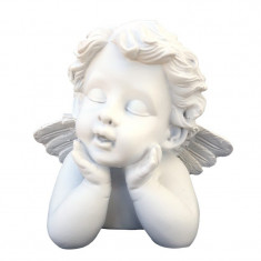 Statueta, bust din rasina reprezentand un inger dormind, 17 cm, 1237G