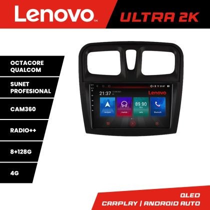 Navigatie Dacia Sandero 2012-2020 var B Octa Core Android Radio Bluetooth GPS WIFI/4G DSP 2K 8+128GB 360 Tosli CarStore Technology