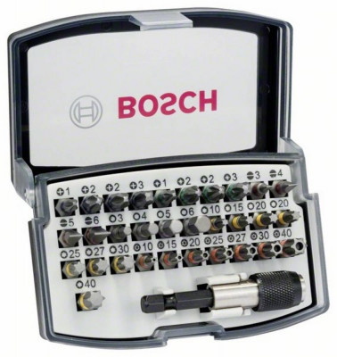 BOSCH Set 32 capete de surubelnita Extra Hard - Professional foto